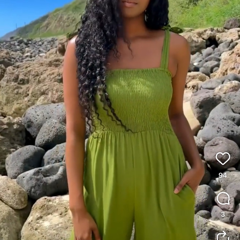 Yireh Green Jumpsuit